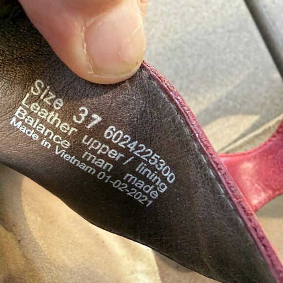 Dansko Reece Red Leather Sandals EU 37 - Picture 5 of 5